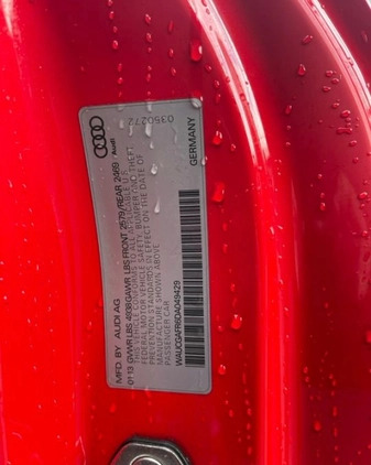 Audi S5 cena 42900 przebieg: 62842, rok produkcji 2013 z Babimost małe 466